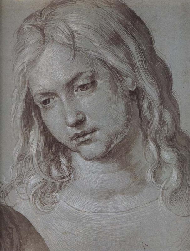 Albrecht Durer THe Head of christ at age twelve Spain oil painting art
